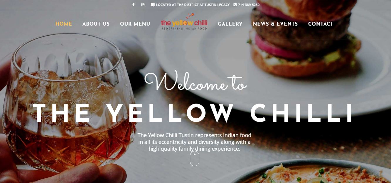 The Yellow Chilli Restaurant Web Lite